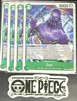 4x One Piece OP06-028 C Zeo - English - Regular - Playset - NM/M - Image 1