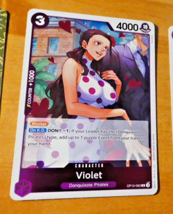 ONE PIECE ENGLISH CARD GAME RARE HOLO CARTE CARTE VIOLET OP10-062 R EN JCC MINT - Image 1