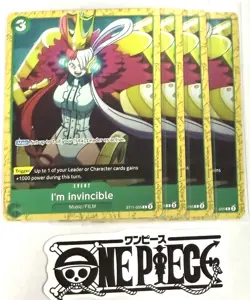 4x One Piece ST11-005 C I'm Invincible - English - Regular - Playset - TCG- NM/M - Image 1