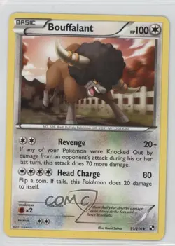 Bouffalant Pokemon Black & White Base Set #91 - Image 1