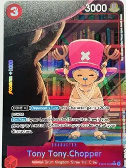 CARD ONE PIECE TCG - Tony Tony Chopper Alternate Art EB02 Mint english - Image 2