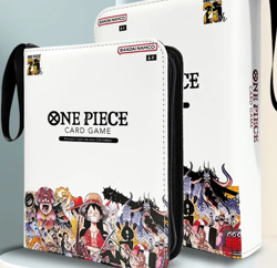 One Piece TCG Binder Premium leather 25th Anniversary Luffy 4 Grid 400 Cards - Image 1