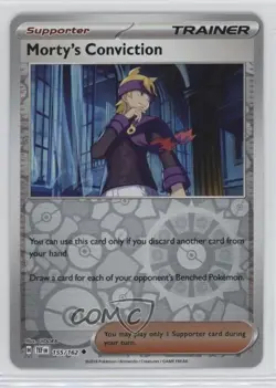 Morty's Conviction Reverse Foil Pokemon SV05: Temporal Forces #155 - Image 1