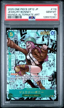 MANGA JEWELRY BONNEY One Piece 2025 OP12 Legacy/Master Japanese #118 PSA 10 - Image 1