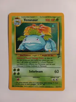 Pokemon TCG Venusaur 015/102 Base Set 2 Holo Card - Image 1