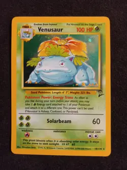 Pokemon TCG Venusaur 015/102 Base Set 2 Holo Card - Image 3