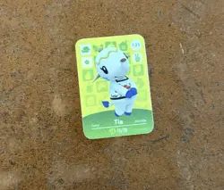 MINI Nintendo Animal Crossing Amiibo Card Tia #121 - Image 1