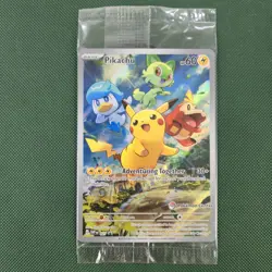 SEALED POKEMON CENTER Pikachu SVP027 Scarlet & Violet Promo ETB Nintendo Card - Image 1