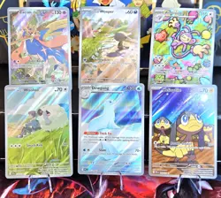 🌟Mixed Lot of 6 NM/Mint IR Pokemon Cards! Illustration Rare Mega Evolutions PFL - Image 1