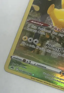 PIKACHU GG30/GG70 GALARIAN GALAXY CROWN ZENITH RARE FULL-ART POKEMON CARD - Image 4
