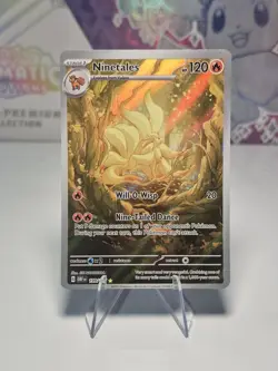 Pokemon Obsidian Flames Ninetails Holo Illustration Card 199/197 Near Mint - Image 1