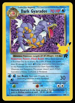 Dark Gyarados 8/82 Holo Celebrations Classic Collection Pokemon Card - Image 1