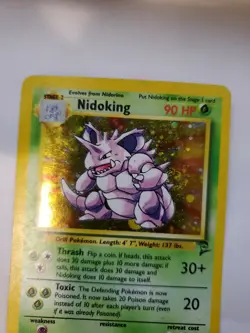 Nidoking Base Set 2 Holo Pokemon Card Jungle Fossil WOTC NM + U - Image 4