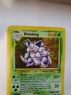 Nidoking Base Set 2 Holo Pokemon Card Jungle Fossil WOTC NM + U - Image 5