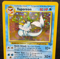 Pokemon Card Vaporeon 12/64 Holo Rare Jungle Set WOTC Near Mint - Image 2