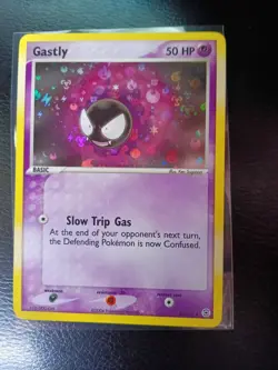 Pokemon TCG Gastly Card 63/112 FireRed & LeafGreen Reverse Holo LP 💎💎💎 - Image 1