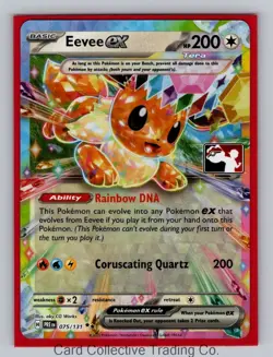 Eevee ex - Double Rare Prize Pack Series Cards 075/131 NM Holo - Image 1