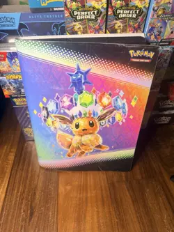 Pokemon Prismatic Evolution Eevee Trading Card Storage Binder Only No Packs - Image 1