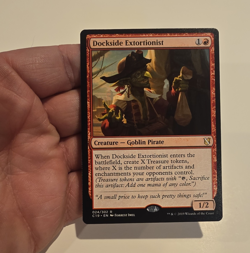 Dockside Extortionist Commander 2019 Creature Rare Red Goblin Pirate English - Image 1