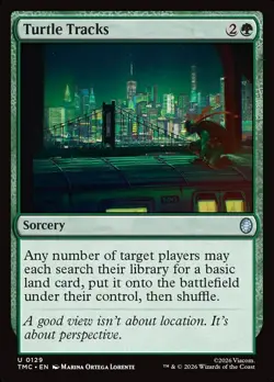 Turtle Tracks x1 - MTG TMNT Teenage Mutant Ninja Turtles - NM - Image 1