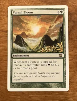1x Vernal Bloom NM, English 8th Edition MTG Magic - Image 1