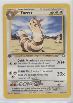 Furret 1st Ed. Pokemon Neo Genesis #35 2000 - Image 1
