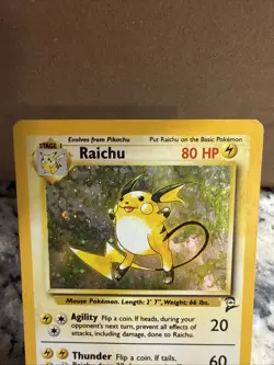 Pokemon TCG Raichu Base Set 2 Holo Unlimited Holo Rare Card 16/130 - Image 5