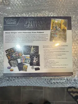 POKEMON TCG PALDEAN FATES ELITE TRAINER BOX POKEMON CENTER | ETB | NEW & SEALED - Image 3