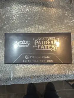 POKEMON TCG PALDEAN FATES ELITE TRAINER BOX POKEMON CENTER | ETB | NEW & SEALED - Image 5
