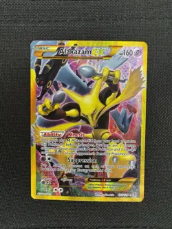 Alakazam EX Fates Collide 125/124 Full Art Holo Secret Rare Pokemon - Image 1