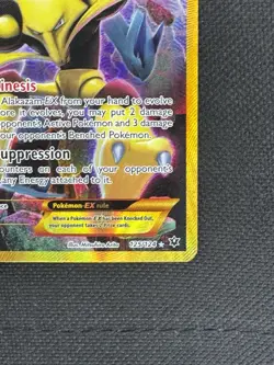 Alakazam EX Fates Collide 125/124 Full Art Holo Secret Rare Pokemon - Image 4