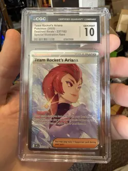 Team Rocket's Ariana 237/182, CGC 10, Destined Rivals Holo Pokemon - Image 1