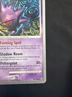 Pokemon Gengar World Championships 2009 18/100 Rare Stage 2 110HP Regular Card - Image 4