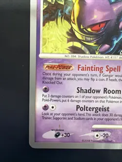 Pokemon Gengar World Championships 2009 18/100 Rare Stage 2 110HP Regular Card - Image 5