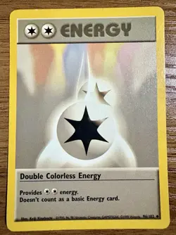 Pokemon Classic Double Colorless Energy 96/102 Base Set Uncommon Special Energy - Image 1