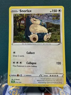 Pokemon Classic Collection Snorlax Holo CLV 016/034 NM+ - Image 1