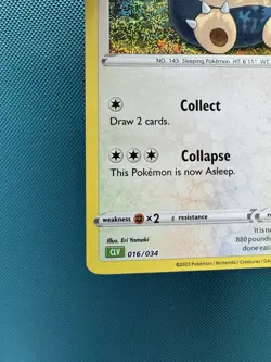 Pokemon Classic Collection Snorlax Holo CLV 016/034 NM+ - Image 4