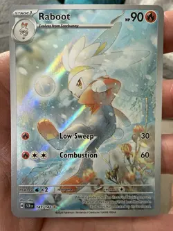 Pokemon TCG: Stellar Crown - Raboot (147/142) Illustration Rare - Image 1