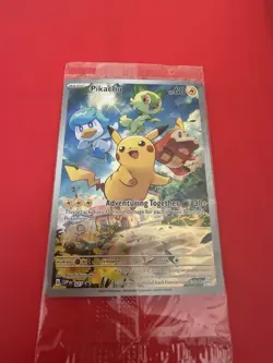 Pokemon TCG Pikachu SVP 027 Paldea Evolved Black Star Promo New Sealed - Image 1