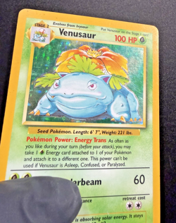 Venusaur 15/102 Holo Rare Pokemon 1999 Base Set Unlimited WOTC Vintage NM/LP - Image 3