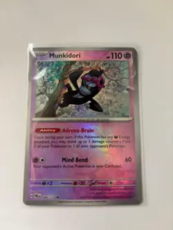 NM Munkidori (Master Ball Pattern) 044/131 Rare SV: Prismatic Evolutions Pokemon - Image 1