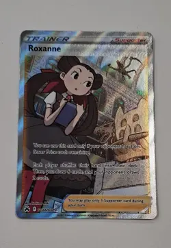 Pokemon TCG Full Art Roxanne GG66/GG70 Crown Zenith: Galarian Gallery Holo - Image 1