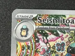 2025 Pokemon Black Bolt Seismitoad #105 Illustration Rare - Near Mint+ - Image 3