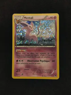 Pokemon "Mentali / Espeon" 7/12 *Holo* McDonald's 2013 - French - Played - Image 1