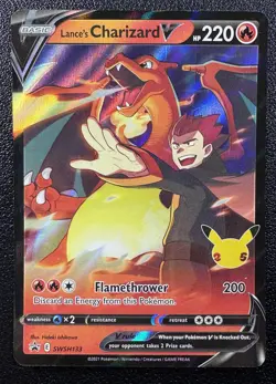 Pokemon Lance's Charizard V Sword & Shield Promo Holo SWSH133 - Image 1