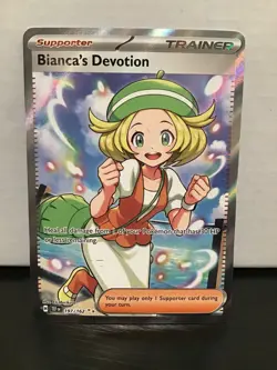 Bianca's Devotion 197/162 Pokemon Temporal Forces Full Art Holo Ultra Rare - Image 1