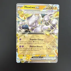 Pokemon TCG Mewtwo ex Paradox Rift 058/182 Holo Double Rare - Image 1