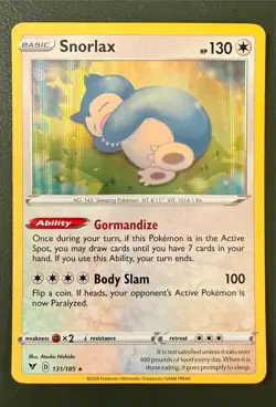 Pokemon TCG Snorlax 131/185 Vivid Voltage SWSH4 Holo NM - Image 1