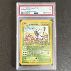 Pokemon TCG Butterfree Jungle 33/64 1st Edition Regular Uncommon English PSA 7 - Image 1