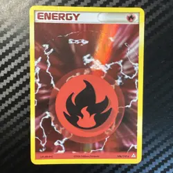2006 Pokemon EX Holon Phantoms Fire Energy Holo #106/110 HP/DMG - Image 1